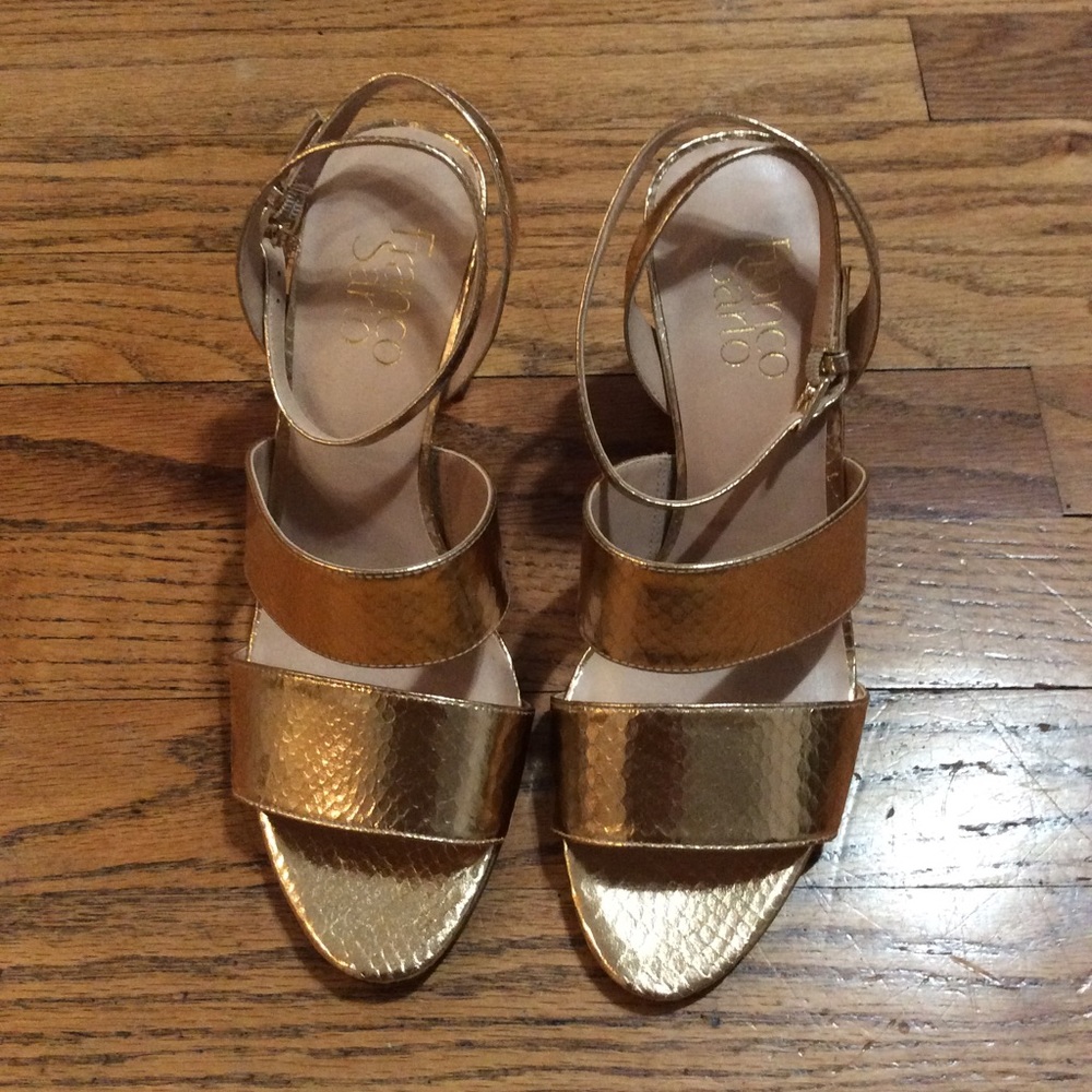 Franco Sarto Gold Heels